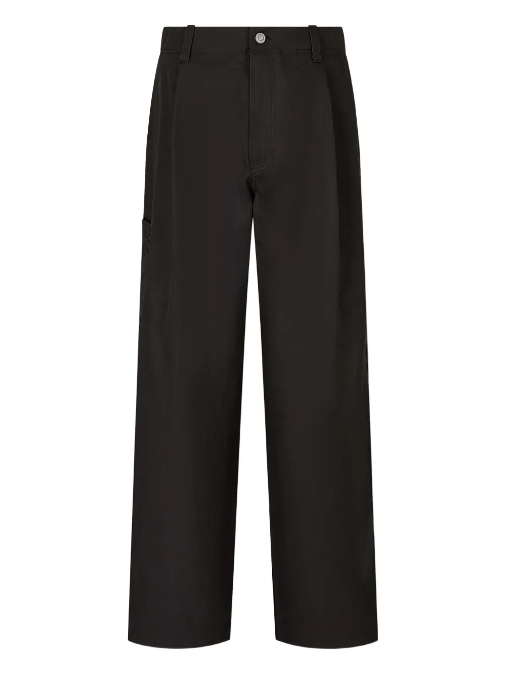 Studio Tomboy Pleated Cargo Trousers In Black