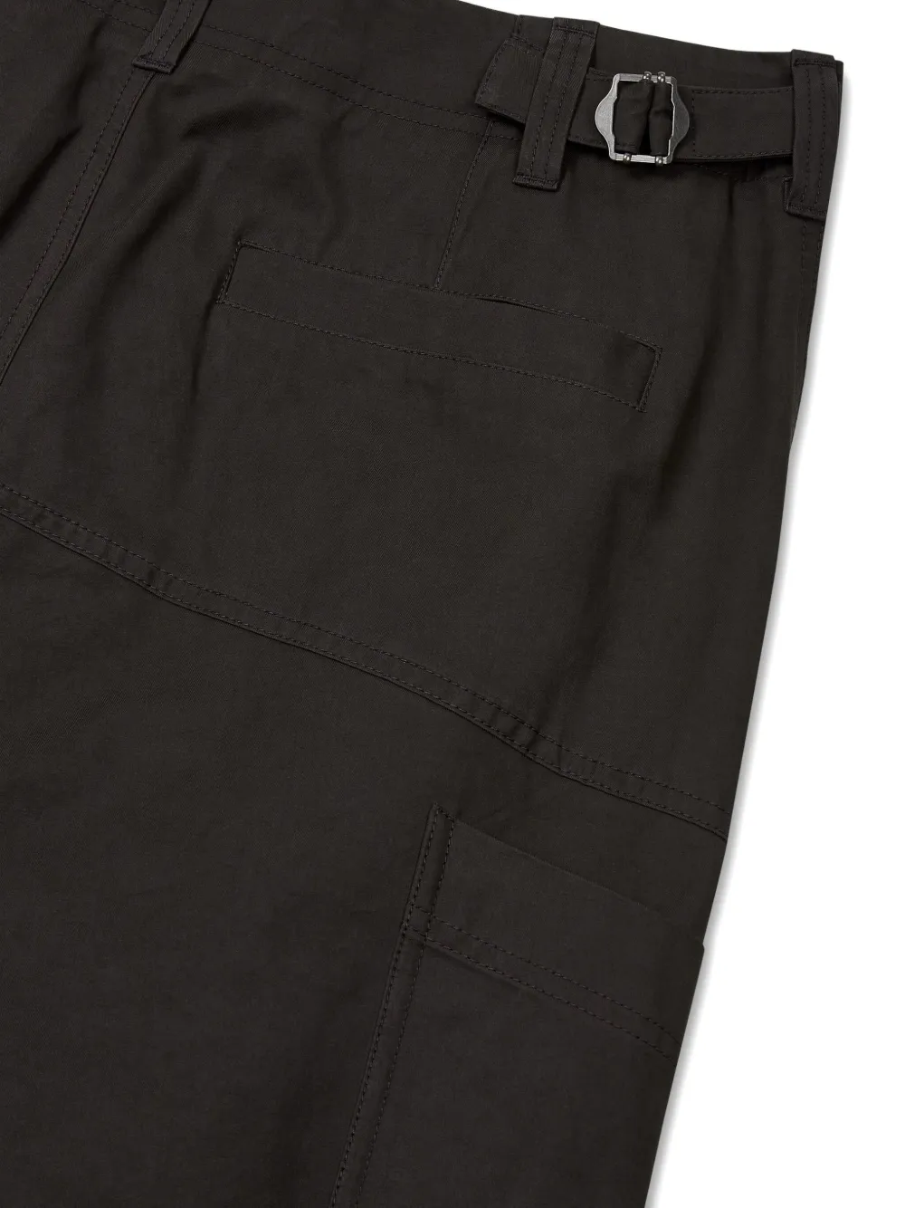 Studio Tomboy Pleated Cargo Trousers In Black