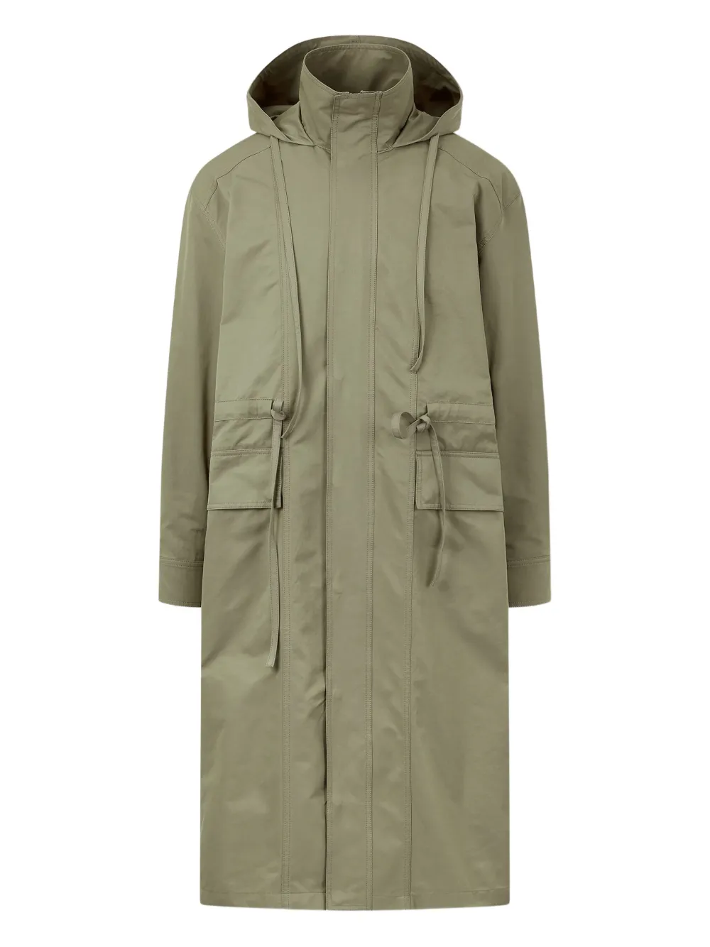 STUDIO TOMBOY hooded drawstring coat | Green | Image 1
