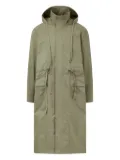 STUDIO TOMBOY hooded drawstring coat - Green