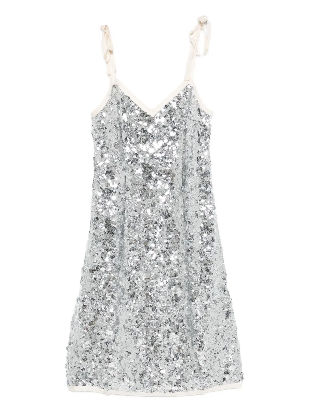 Prada sequinned midi dress Zilver