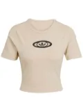 adidas Originals Campus 2000 ribbed logo-embroidered top - Neutrals