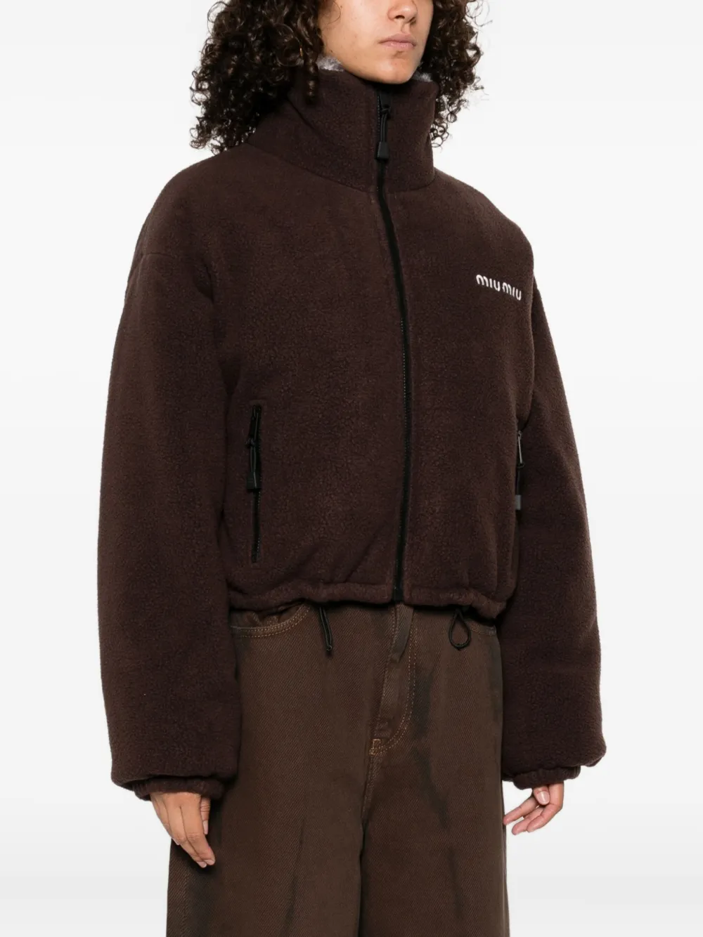 Miu fleece zip-up jacket Bruin