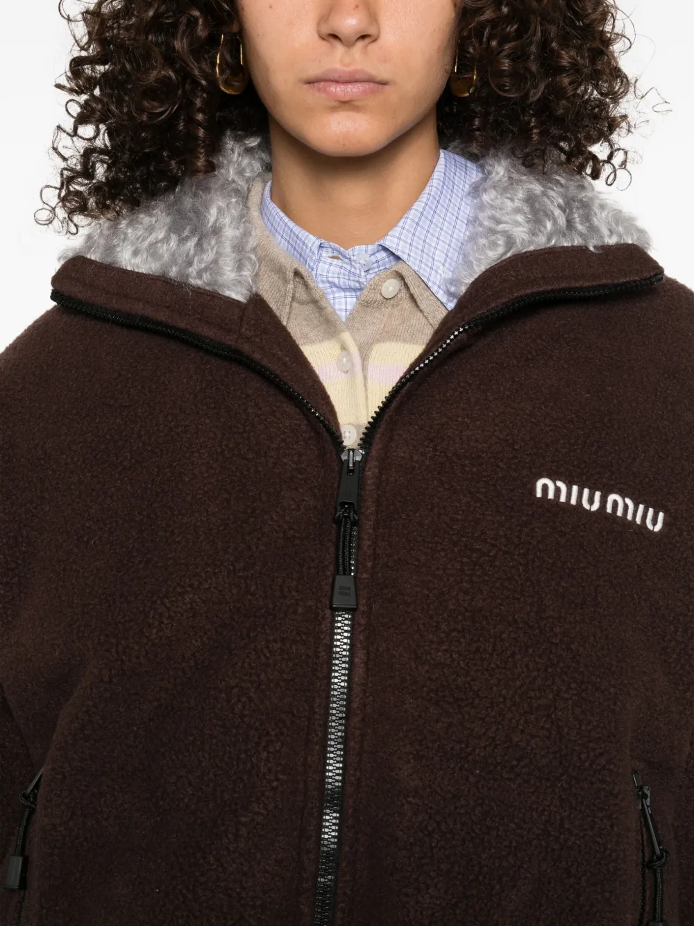 Miu fleece zip-up jacket Bruin