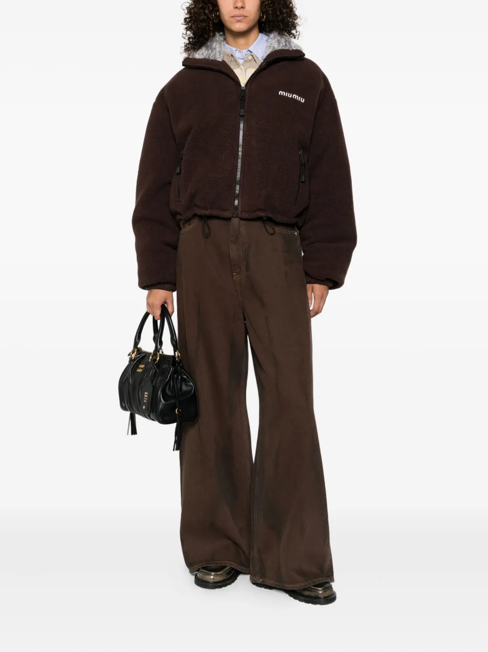 Miu fleece zip-up jacket Bruin