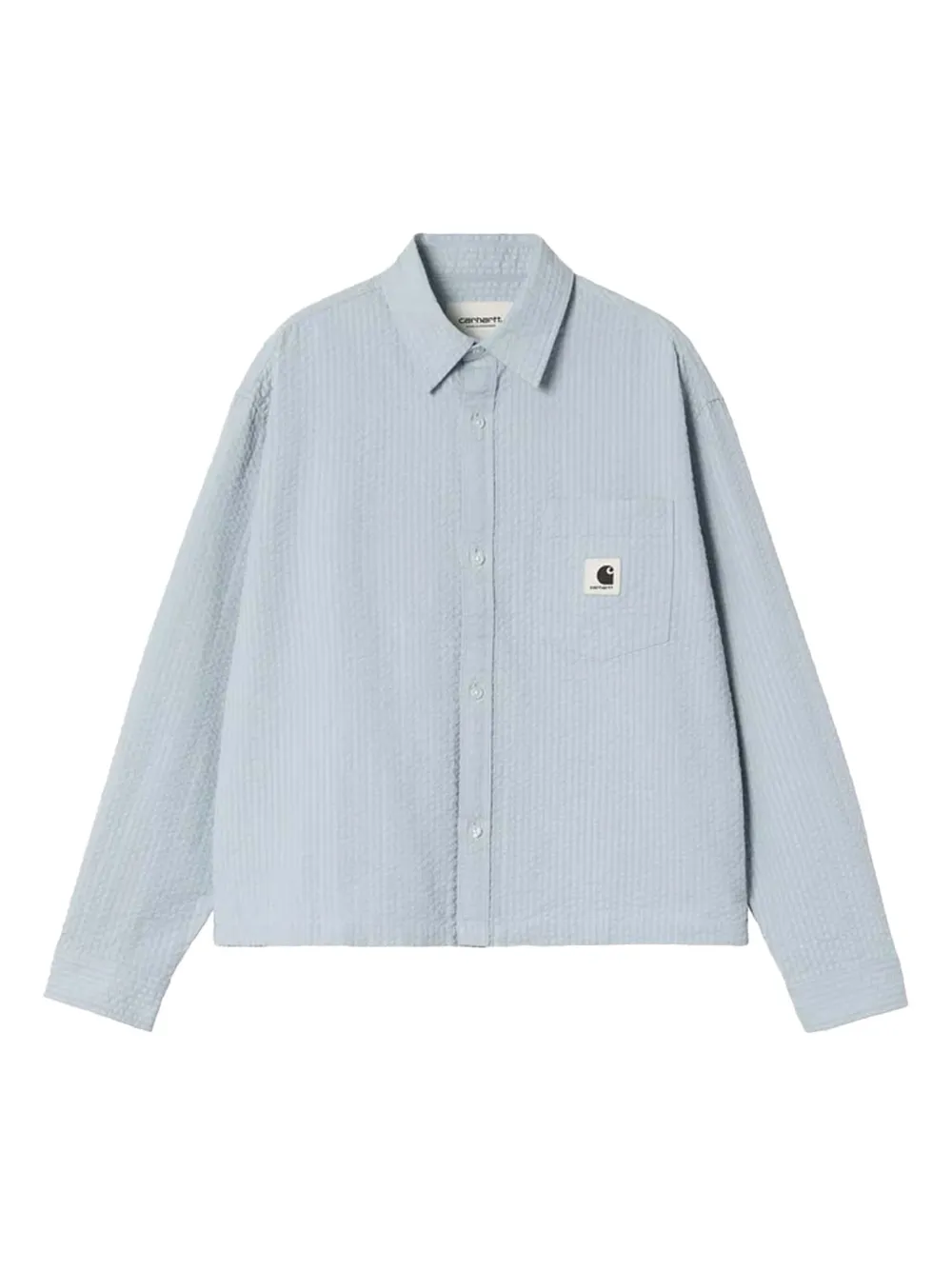 Carhartt WIP Toland seersucker shirt Blauw