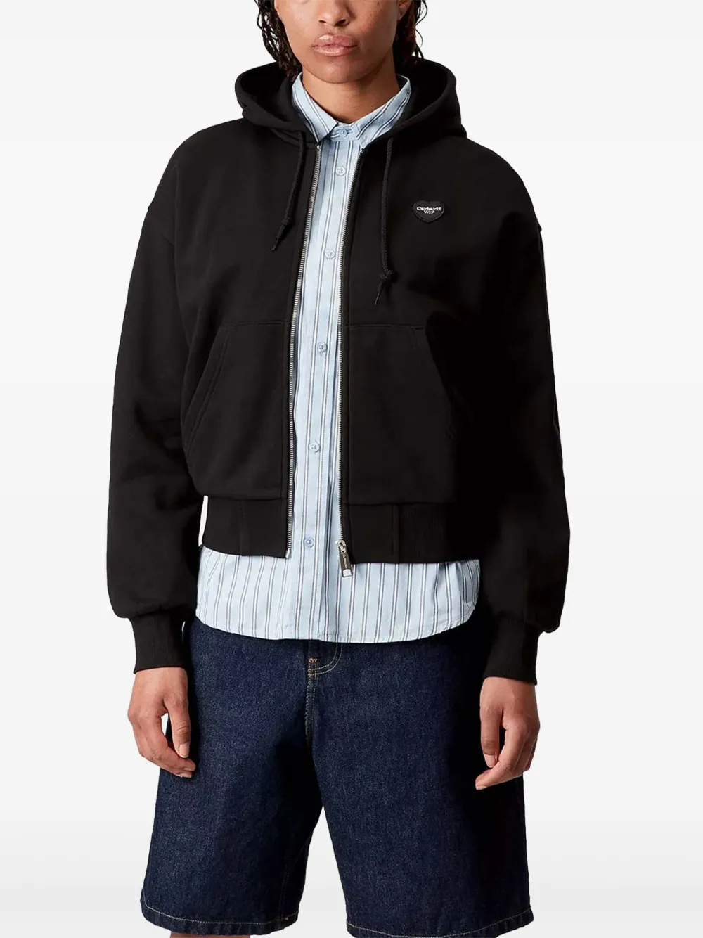 Carhartt WIP heart-logo hoodie Zwart