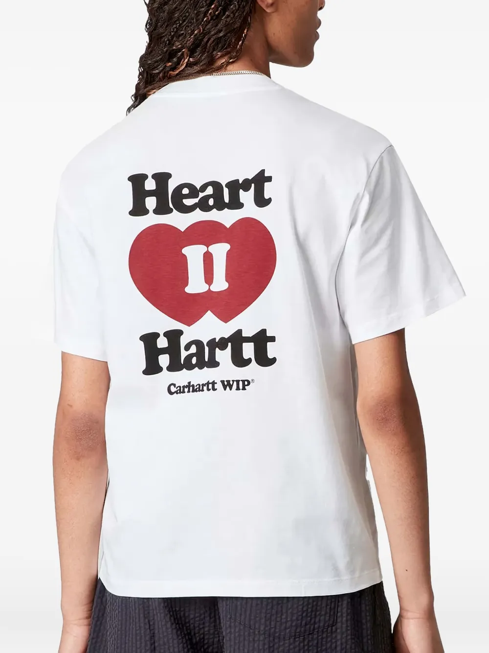 Carhartt WIP T-shirt met hartprint Wit