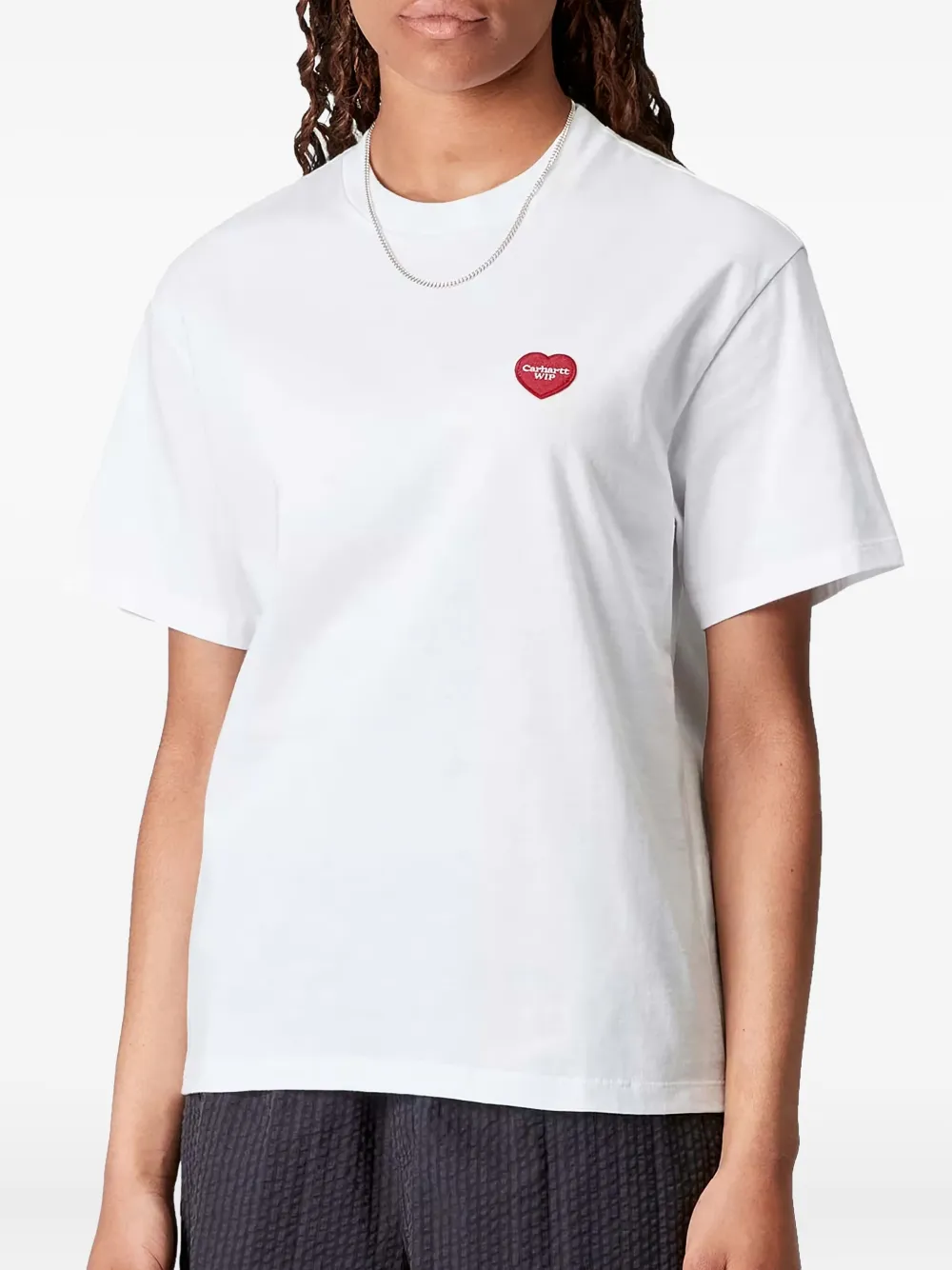 Carhartt WIP T-shirt met hartprint Wit
