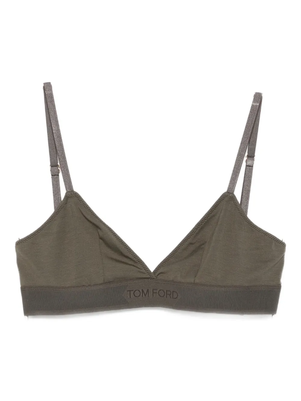 Tom Ford Triangle-shape Bra In Green