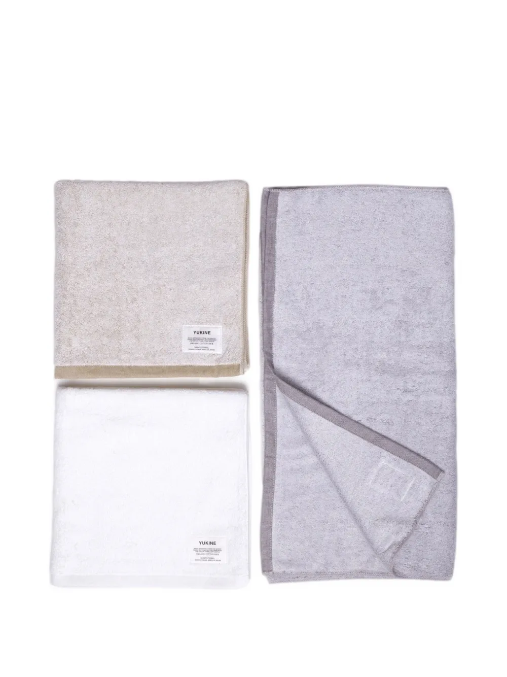 Shinto Yukine Organic-cotton Bath Towel (60cm X 120cm) In Gray