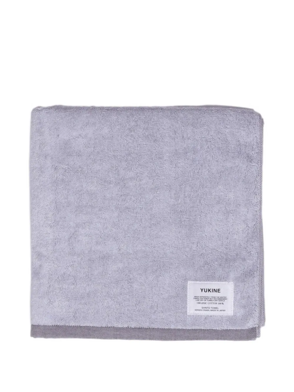 Shinto Yukine Organic-cotton Bath Towel (60cm X 120cm) In Gray