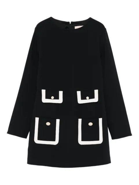 Elisabetta Franchi La Mia Bambina pocket-detail long-sleeve dress