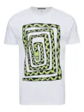 Black Score snake coil T-shirt - White