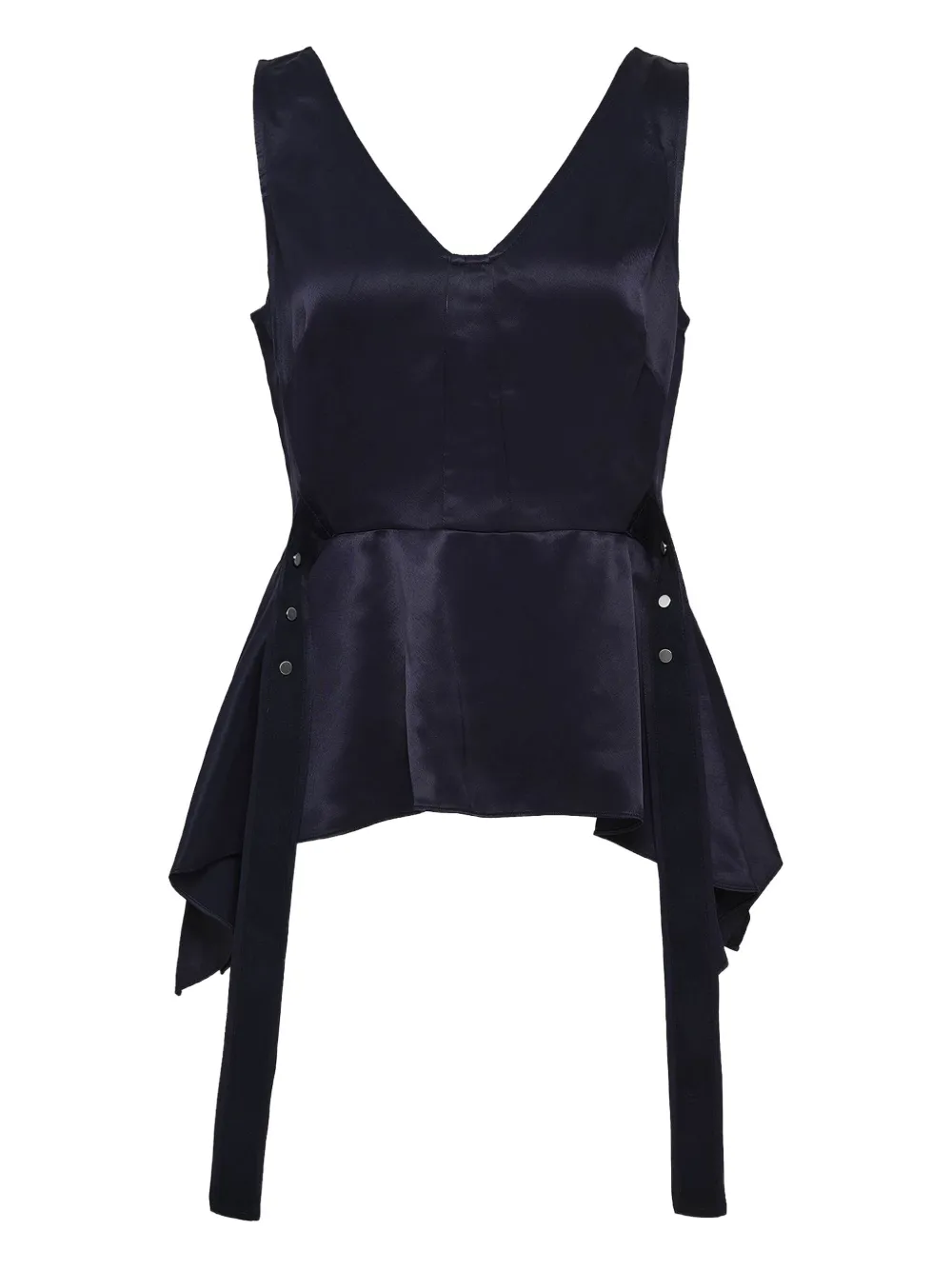 3.1 Phillip Lim Vネック トップ - ブルー 3.1 Phillip Lim Vネック トップ - ブルー