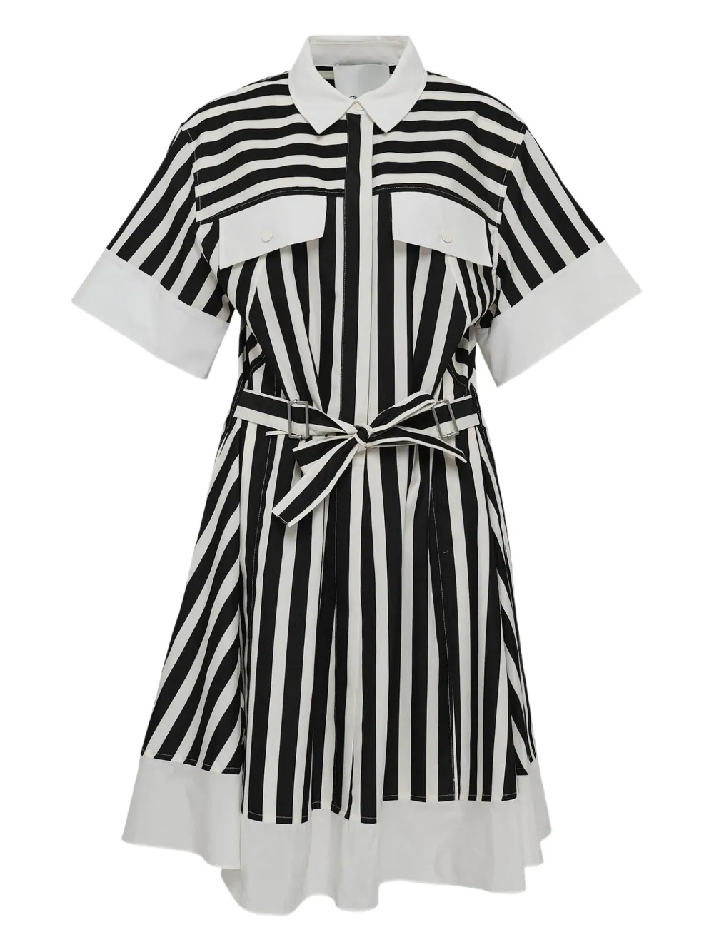 3.1 Phillip Lim striped shirt dress - ホワイト 3.1 Phillip Lim striped shirt dress - ホワイト
