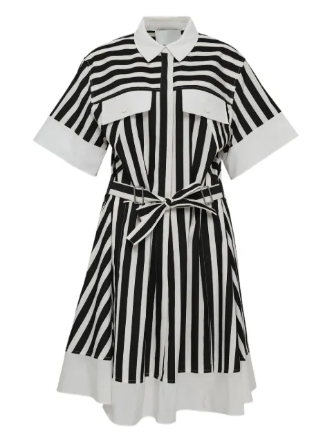 3.1 Phillip Lim vestido camisero con rayas estampadas