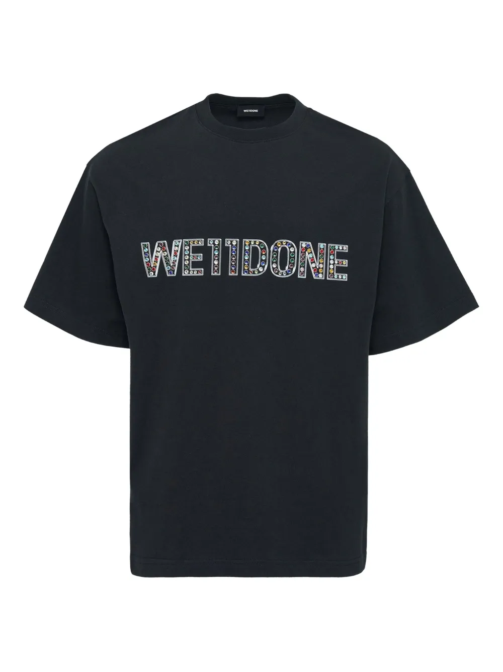 We11 Done Logo-embellished T-shirt In Black