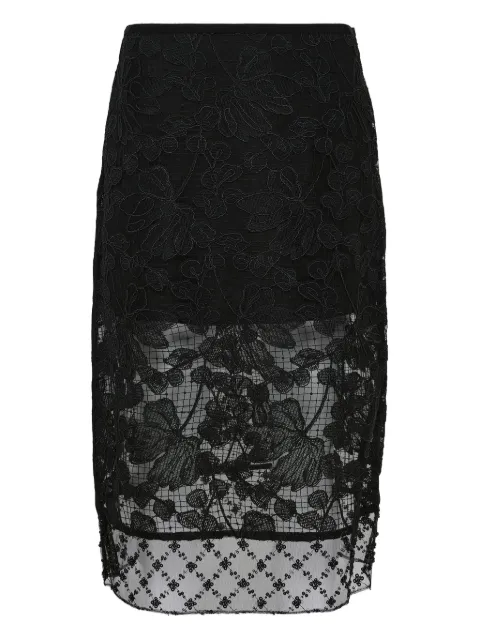 3.1 Phillip Lim floral-lace midi skirt