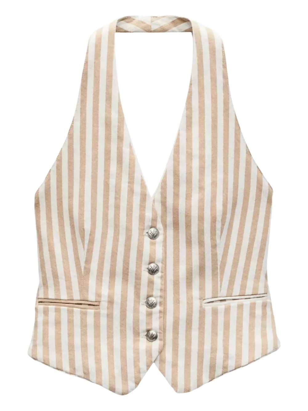 rag & bone striped halterneck vest | Neutrals | Image 1