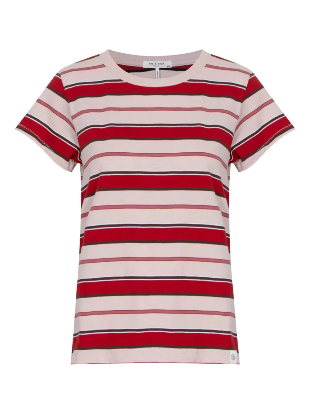 rag & bone striped T-shirt | Pink | Image 1