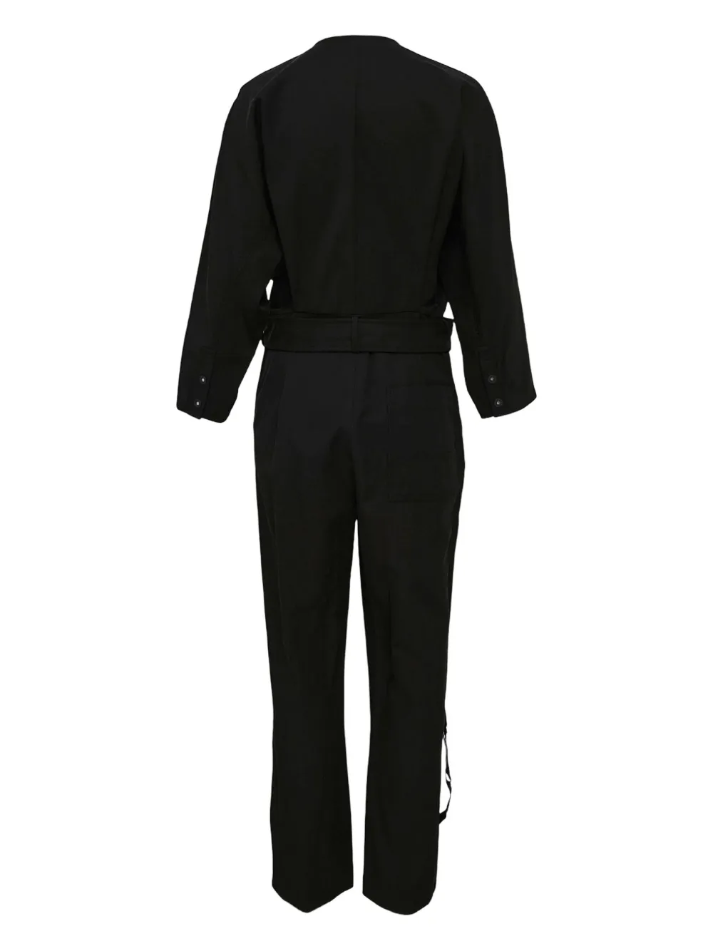 3.1 Phillip Lim Belted Zip-front Jumpsuit In Black
