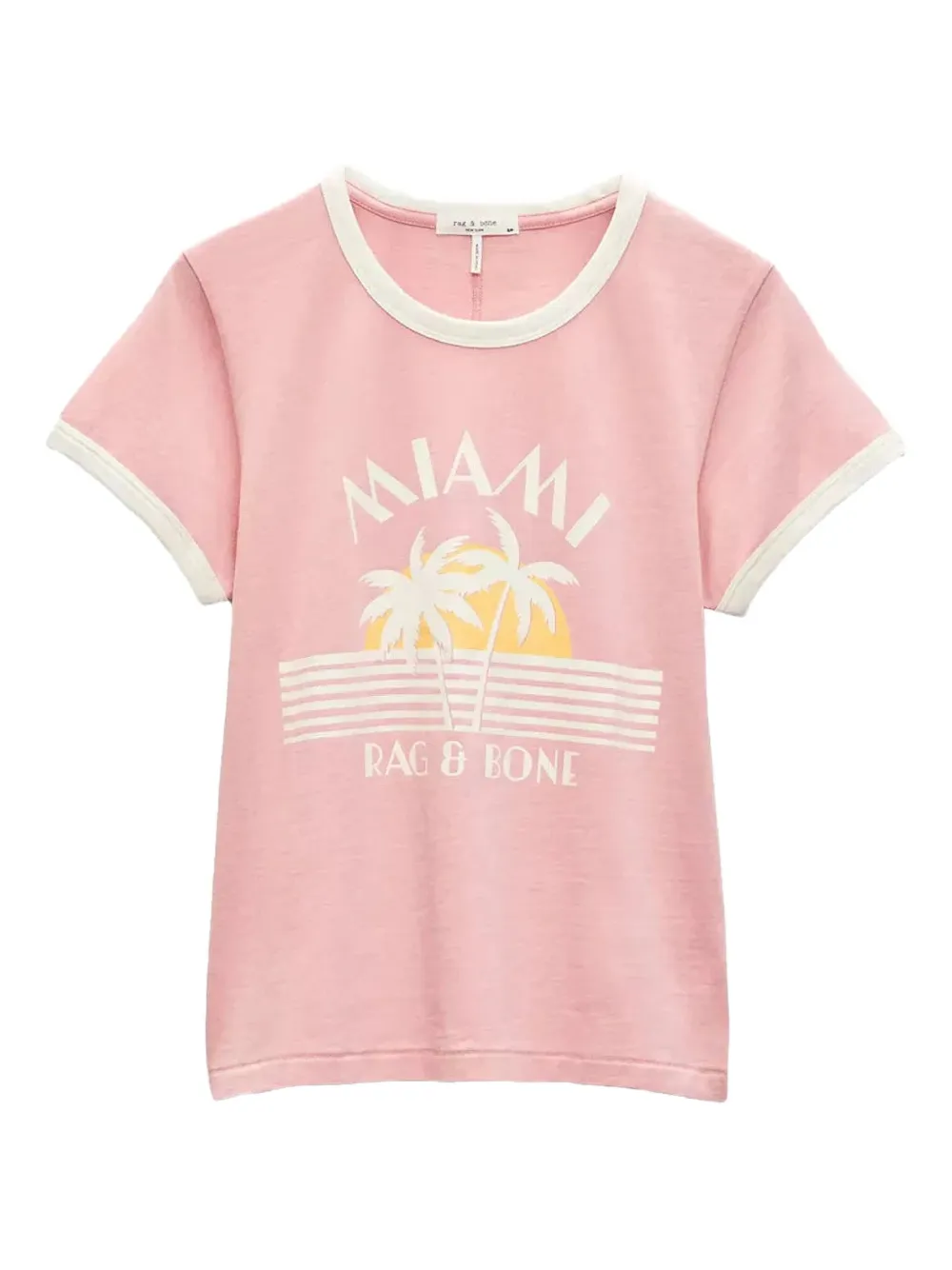 rag & bone graphic-print t-shirt - ピンク rag & bone graphic-print t-shirt - ピンク