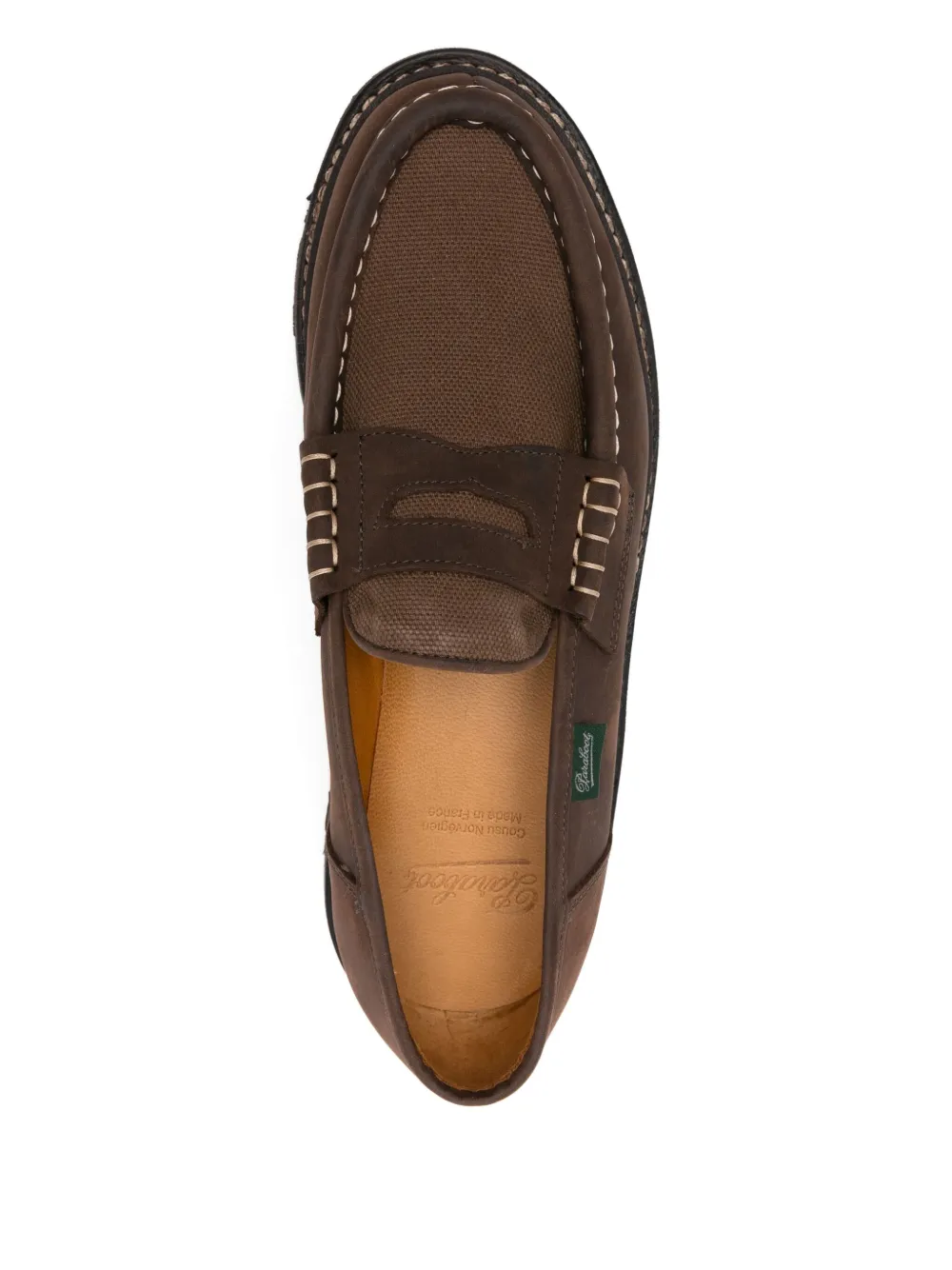 Paraboot leather penny loafers Brown