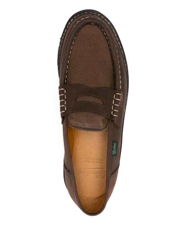 Paraboot Leather Penny Loafers | Brown | FARFETCH