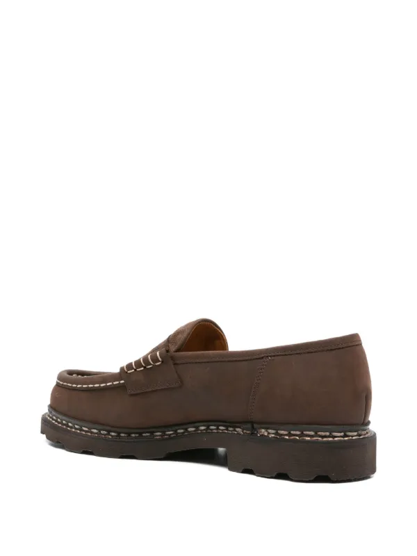 Paraboot Leather Penny Loafers | Brown | FARFETCH