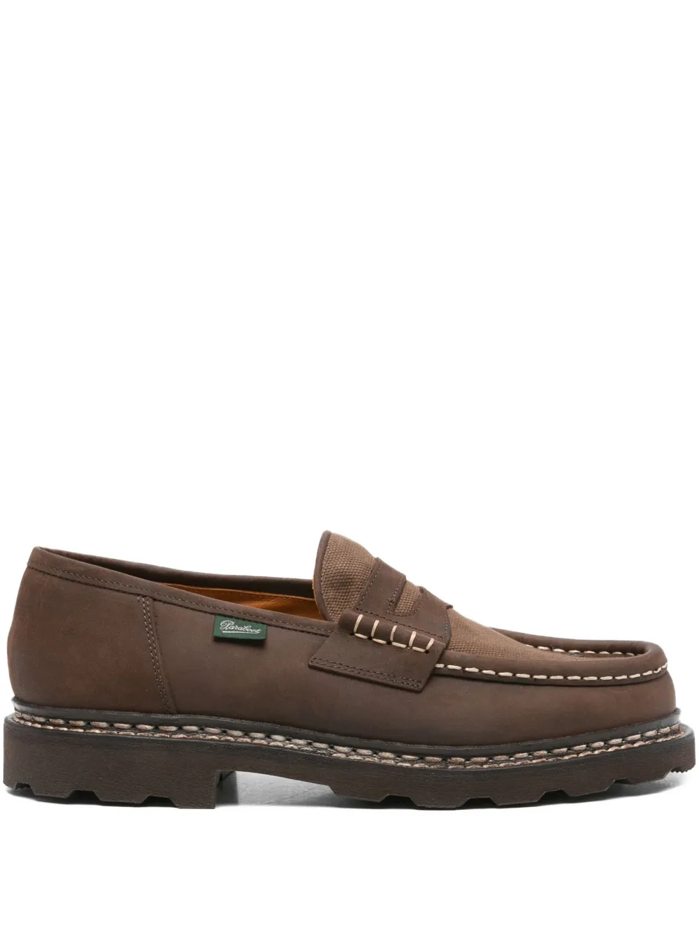 Paraboot leather penny loafers Brown
