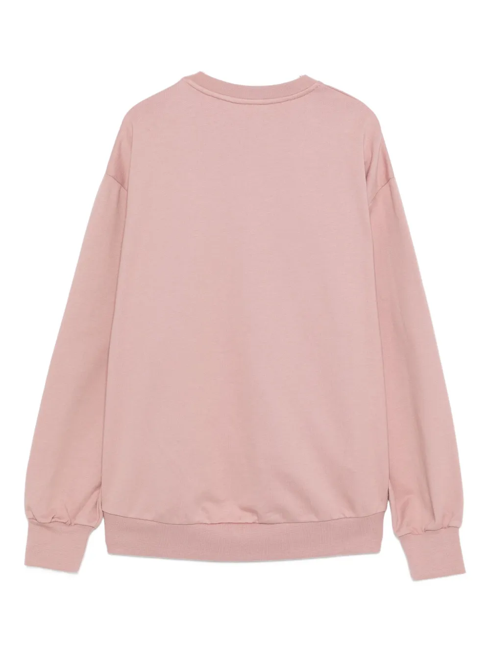 Elisabetta Franchi La Mia Bambina embroidered-logo cotton sweatshirt Roze