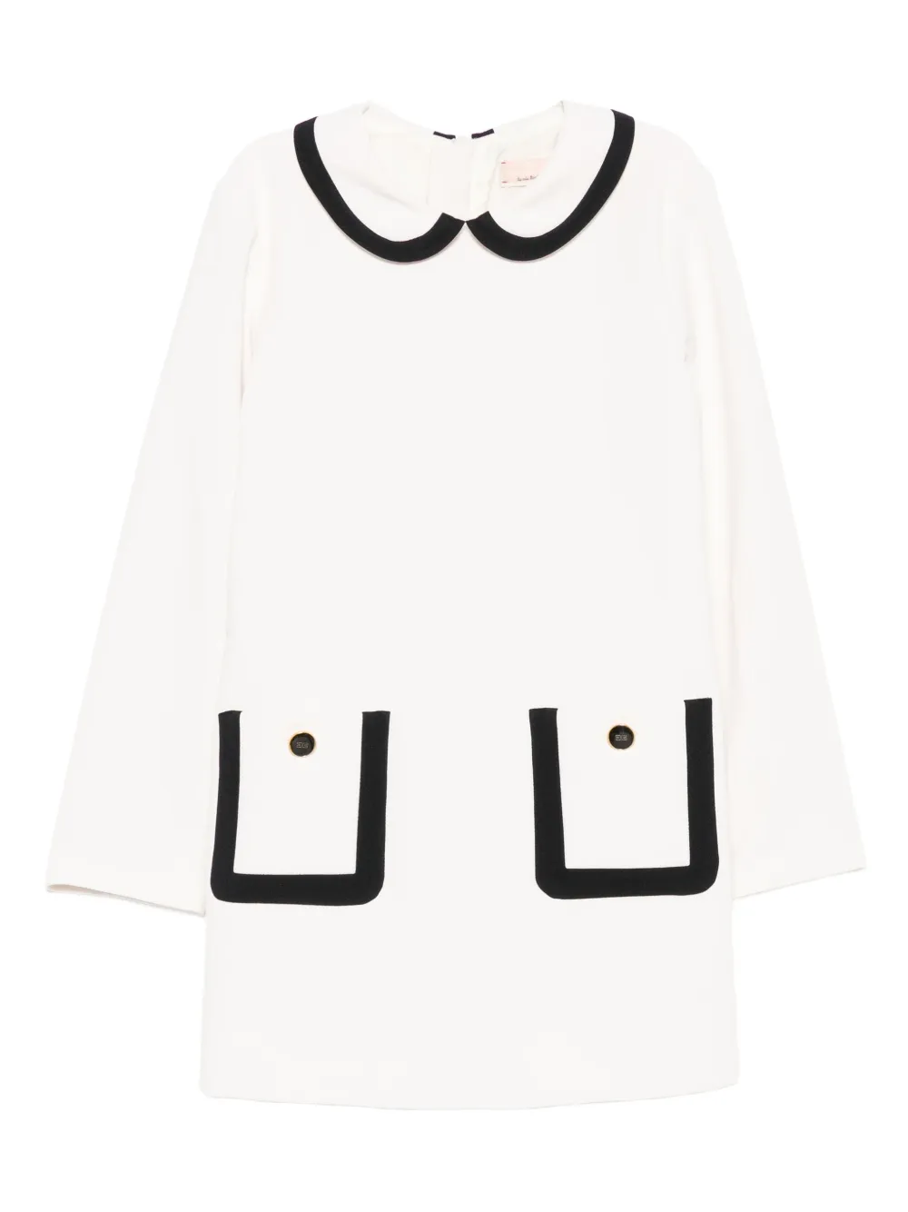 Elisabetta Franchi La Mia Bambina A-line dress Beige
