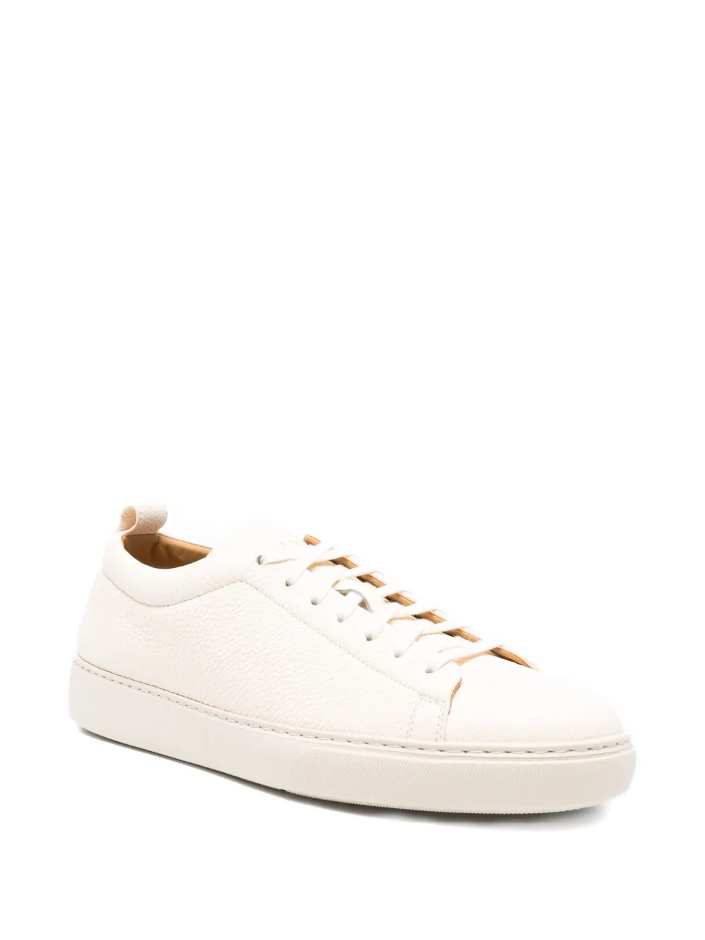 Henderson Baracco leather lace-up sneakers Neutrals