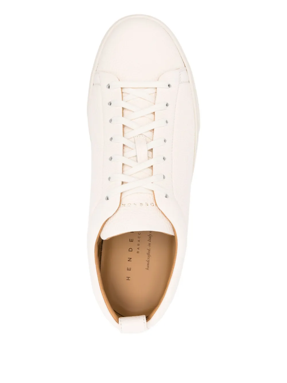 Henderson Baracco leather lace-up sneakers Neutrals