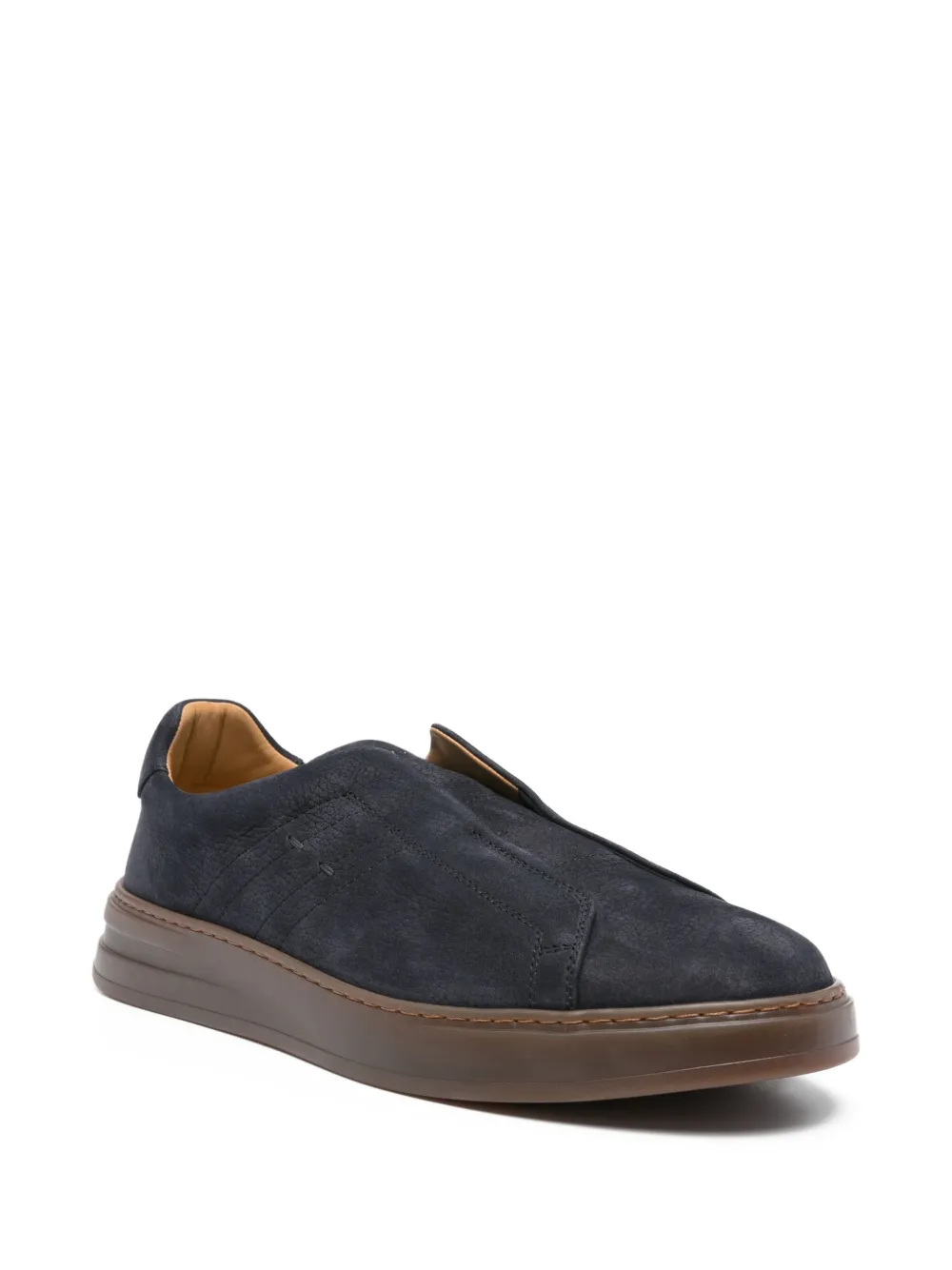 Henderson Baracco slip-on suede sneakers Blue