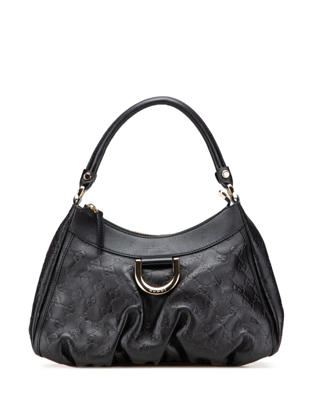 Gucci Pre-Owned 2000-2015 Guccissima Abbey D Ring handbag - ブラック Gucci Pre-Owned 2000-2015 Guccissima Abbey D Ring handbag - ブラック