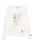 Maison MIHARA YASUHIRO cat-face print sweatshirt - White