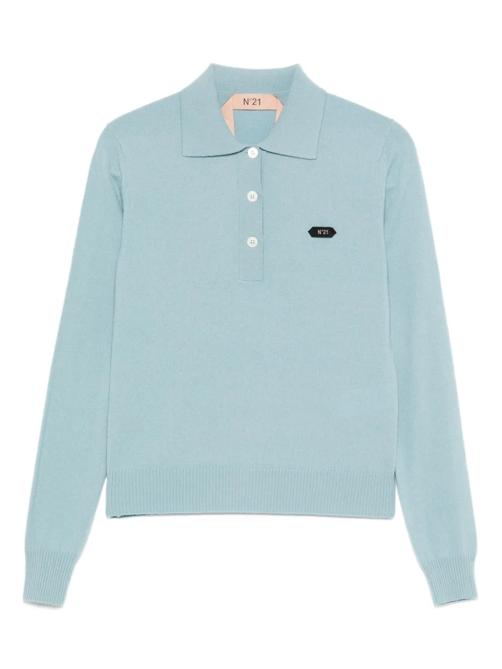 Nº21 button-fastening polo top