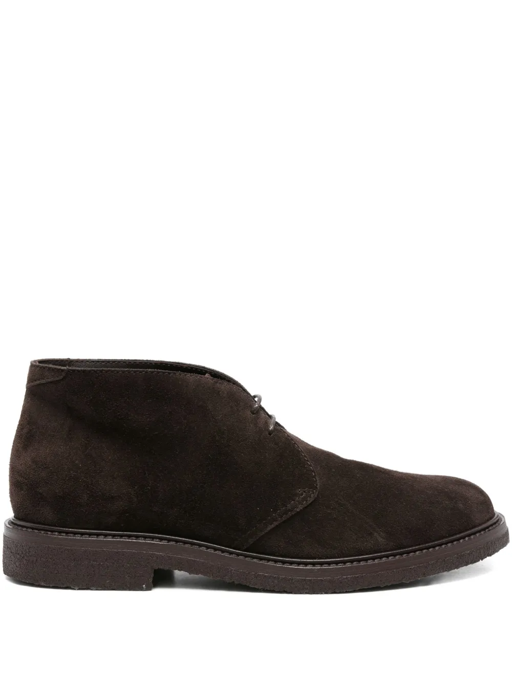 Henderson Baracco suede lace-up boots Brown