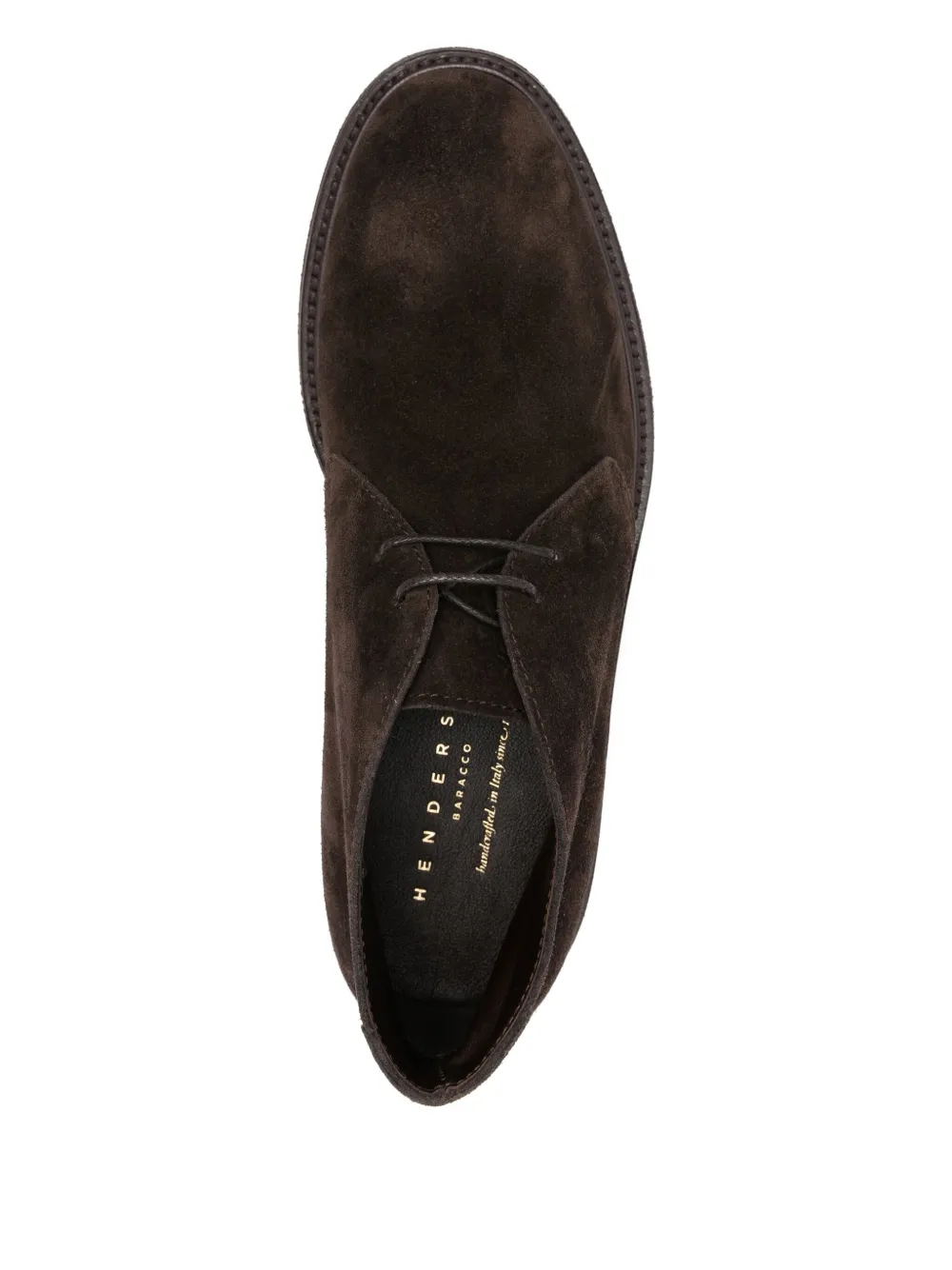 Henderson Baracco suede lace-up boots Brown