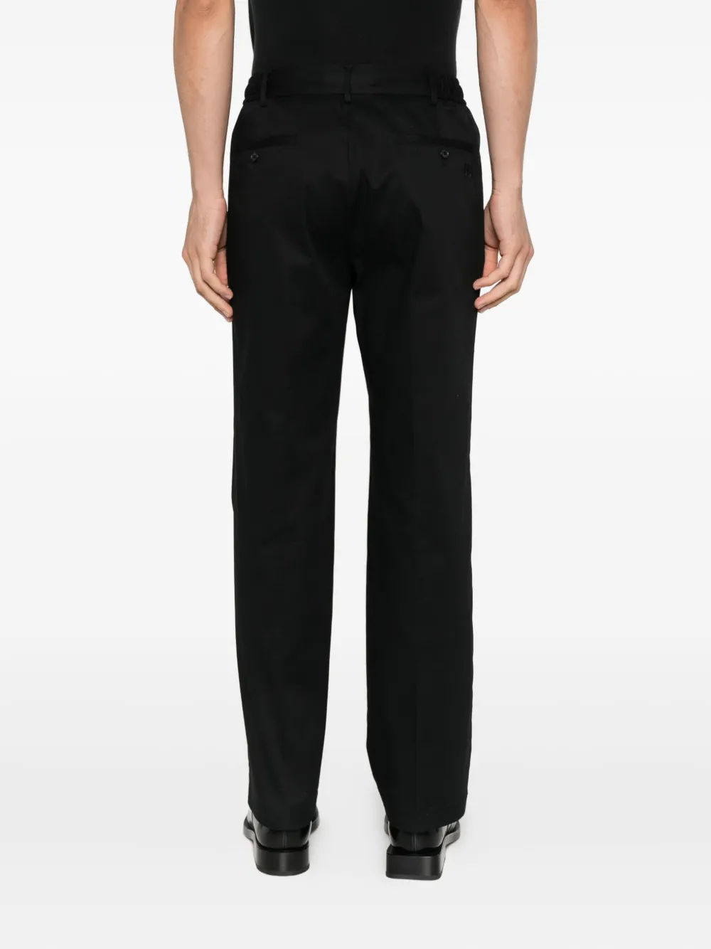 Dolce & Gabbana Broek met geplooide voorkant Zwart