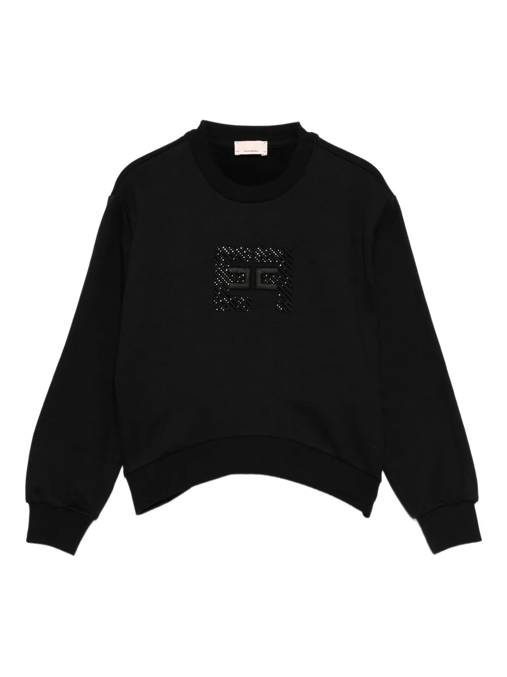 Elisabetta Franchi La Mia Bambina Sweater met ronde hals Zwart