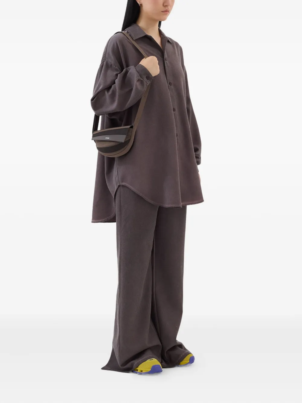 Sunnei Mega wollen shirt Bruin