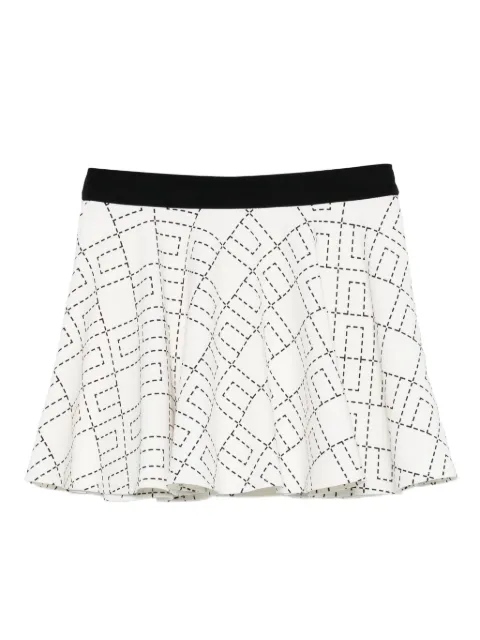 Elisabetta Franchi La Mia Bambina jupe évasée à motif monogrammé imprimé