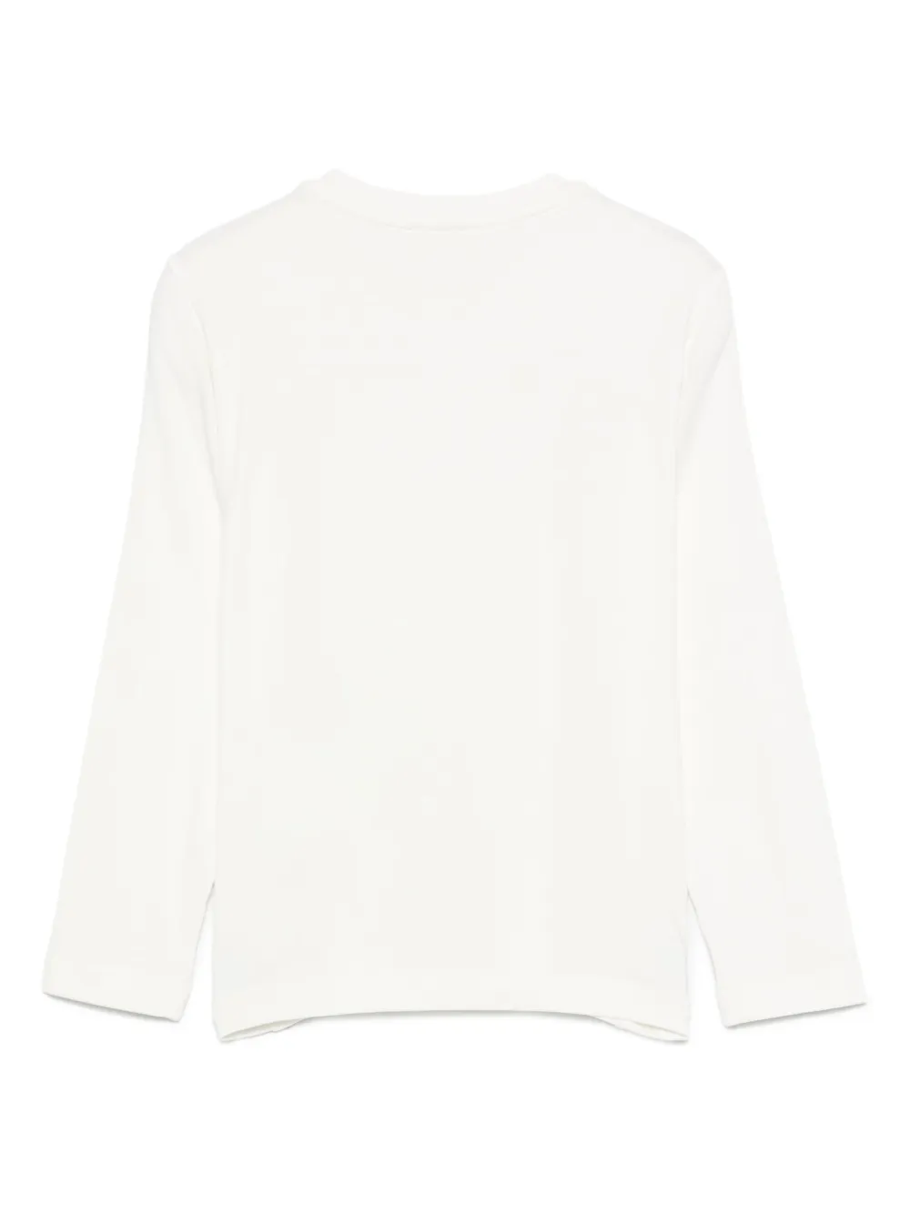 Elisabetta Franchi La Mia Bambina logo-detail long-sleeve T-shirt Wit
