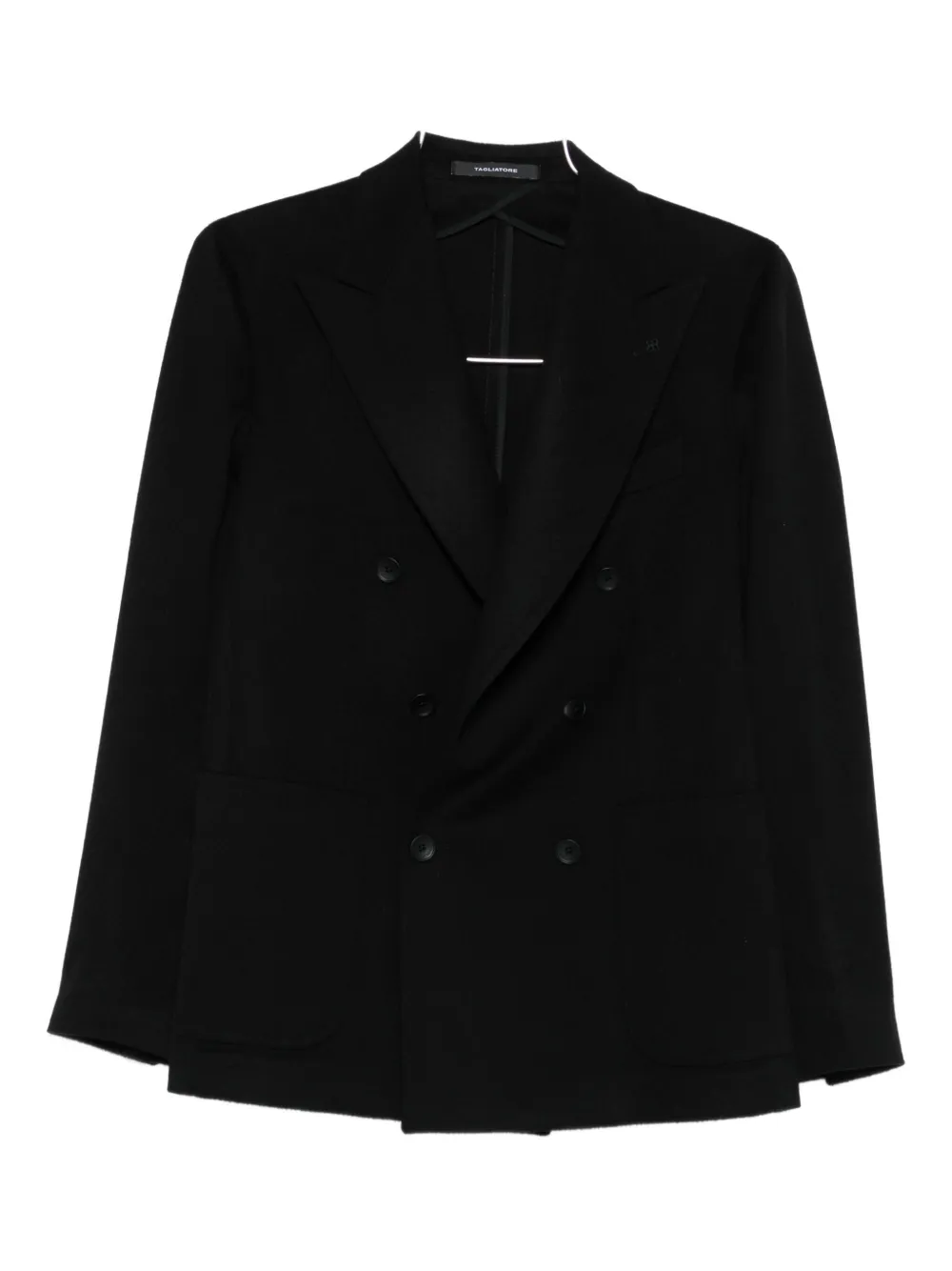 Tagliatore double-breasted wool jacket - Nero