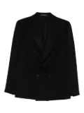 Tagliatore double-breasted wool jacket - Black