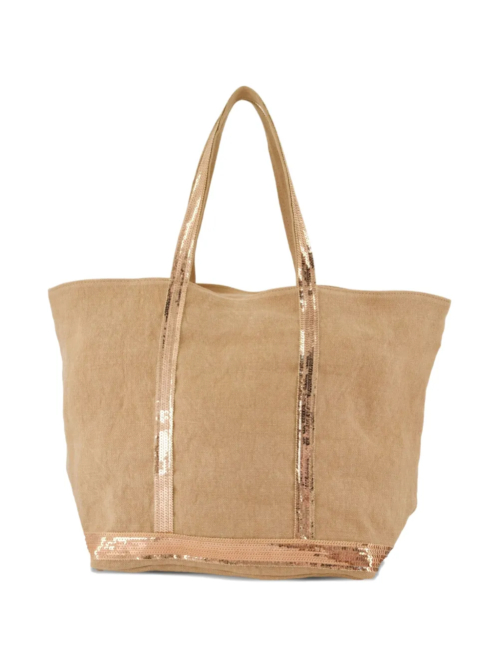 Cabas L sequin-trimmed tote bag
