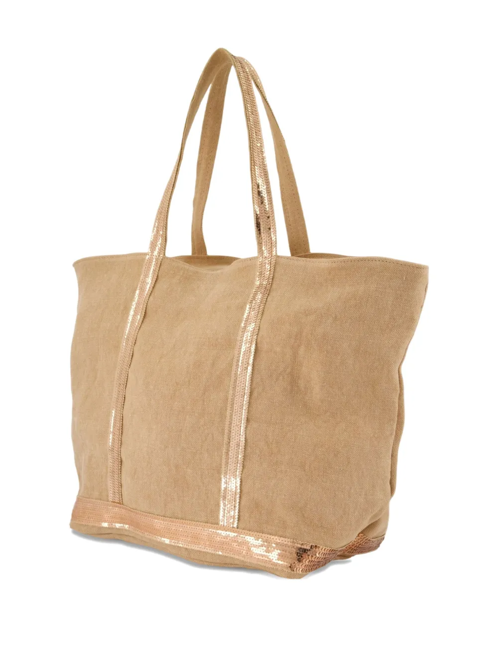 Vanessa Bruno Cabas L shopper met pailletten - Beige